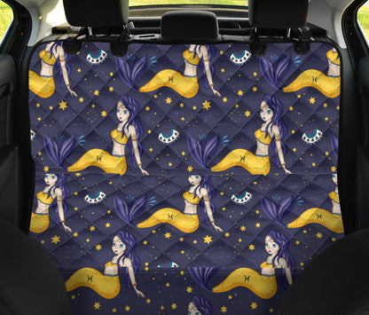 Pisces Pattern Print Design A04 Rear Dog Car Seat Cover Hammock