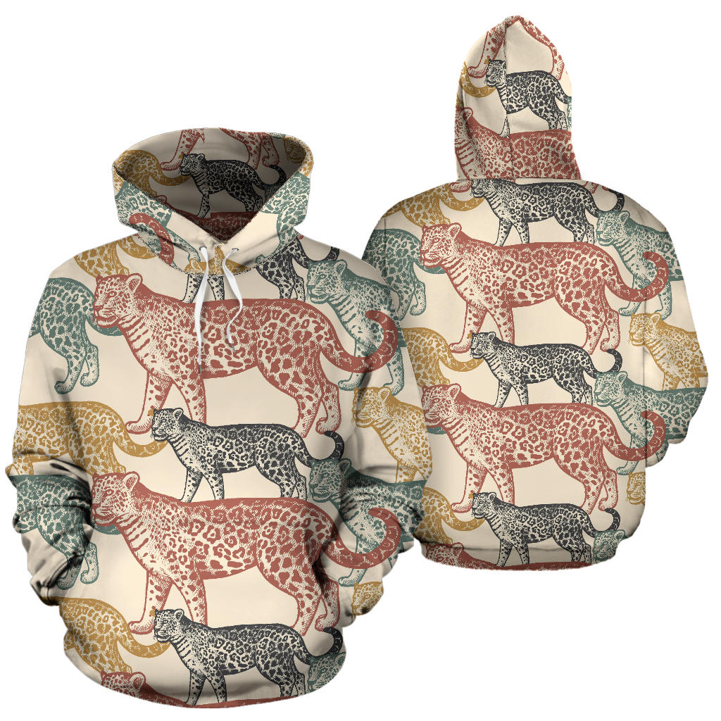 Jaguar Pattern Print Design 01 Pullover Hoodie