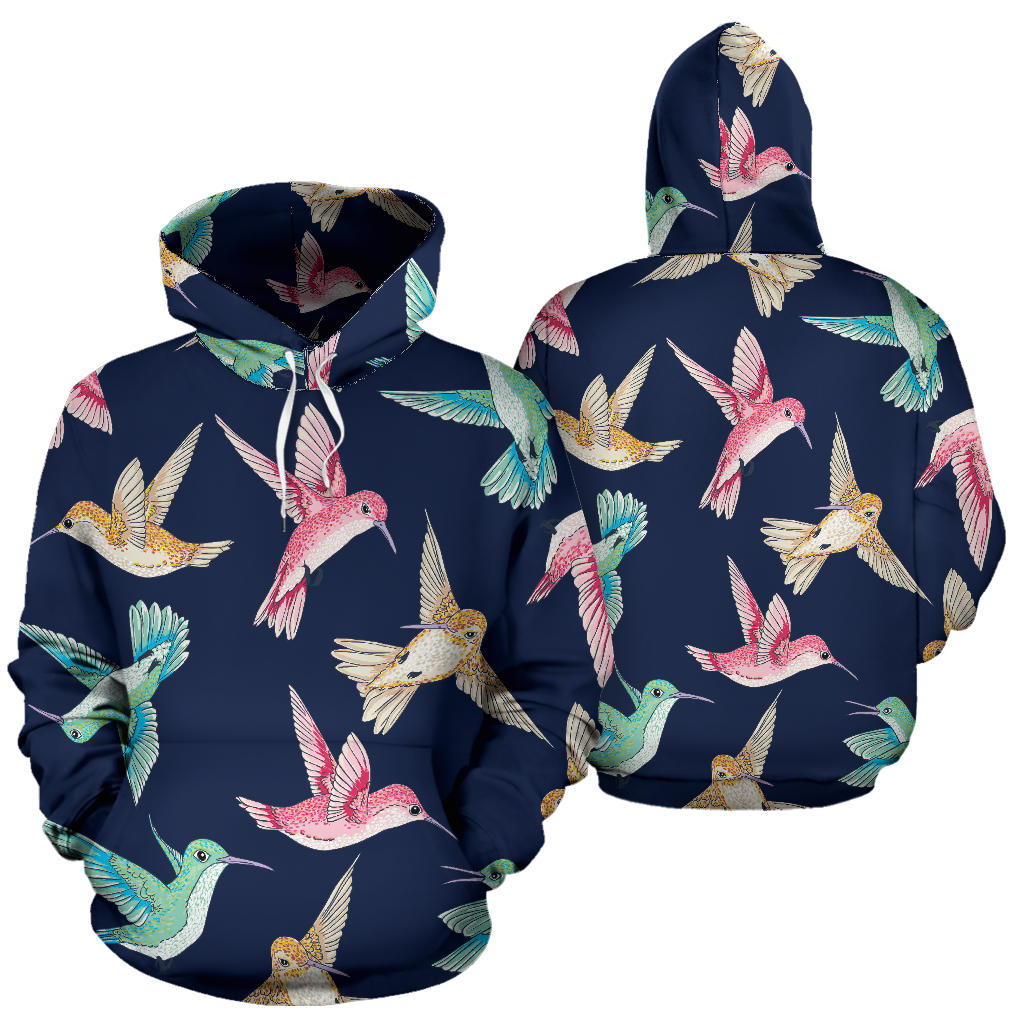 Hummingbird Cute Pattern Print Design 01 Pullover Hoodie