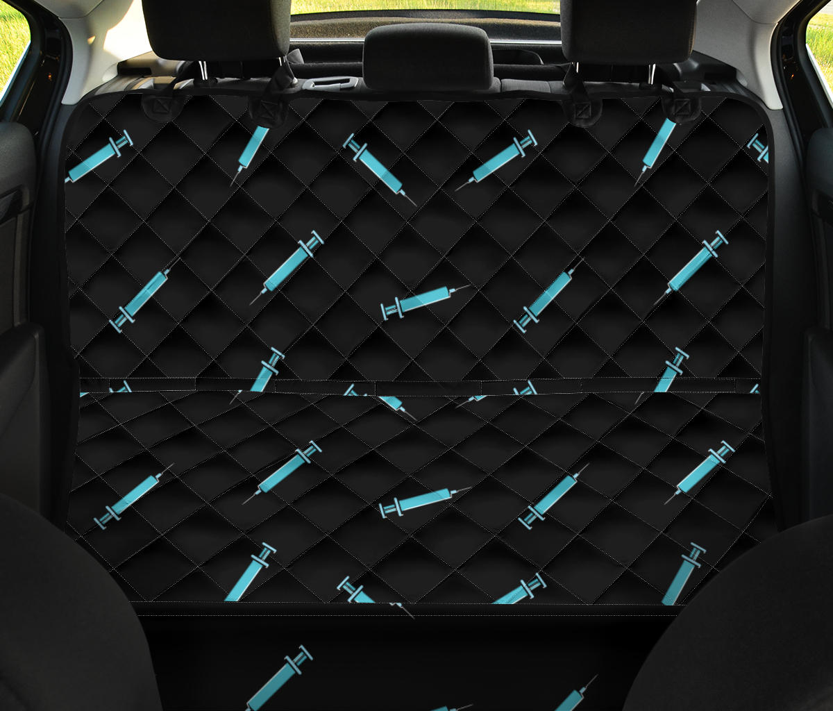 Phlebotomist Pattern Print Design A04 Rear Dog Car Seat Cover Hammock