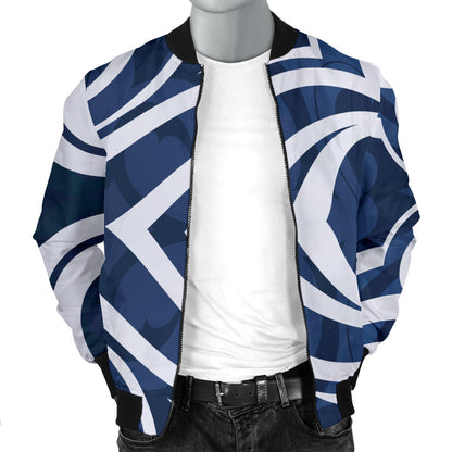Maori Pattern Print Design 01 Men Bomber Jacket