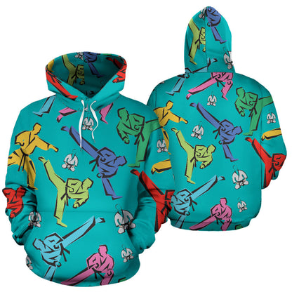 Judo Pattern Print Design 01 Pullover Hoodie