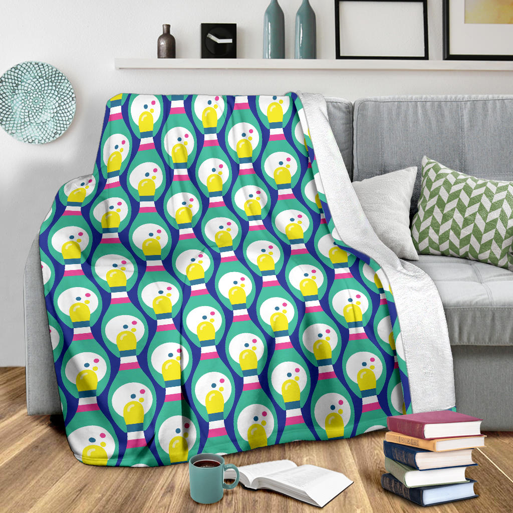 Bowling Pattern Print Design 04 Premium Blanket