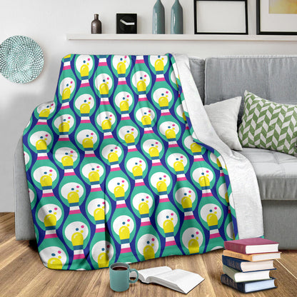 Bowling Pattern Print Design 04 Premium Blanket