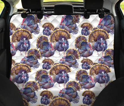 Turkey Pattern Print Design 01 Rear Dog Car Seat Cover Hammock