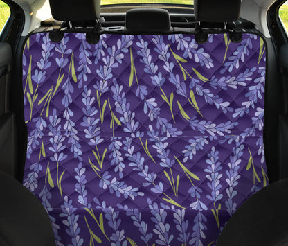 Lavender Pattern Print Design 03 Rear Dog Car Seat Cover Hammock