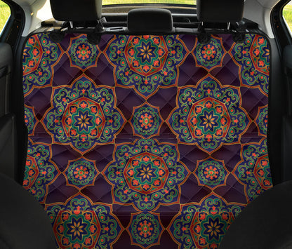 Medallion Pattern Print Design 03 Rear Dog Car Seat Cover Hammock