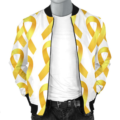 Bone cancer Pattern Print Design 02 Men Bomber Jacket