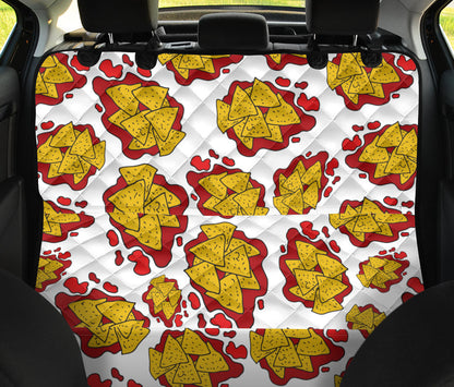 Nachos Pattern Print Design A03 Rear Dog Car Seat Cover Hammock