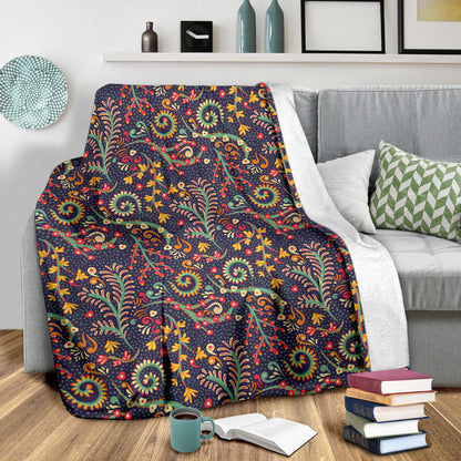 Bohemian Pattern Print Design 08 Premium Blanket
