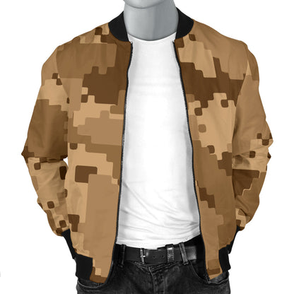 ACU Desert Digital Pattern Print Design 01 Men Bomber Jacket