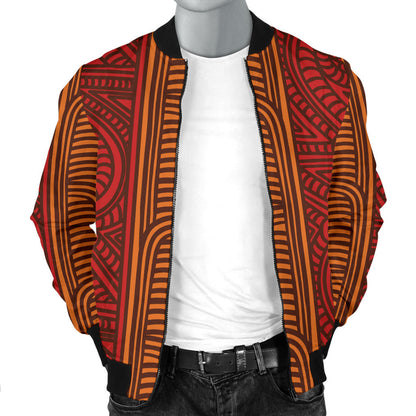 Maori Pattern Print Design 05 Men Bomber Jacket