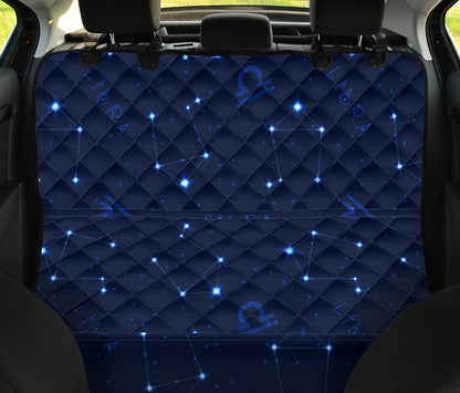 Libra Pattern Print Design 04 Rear Dog Car Seat Cover Hammock