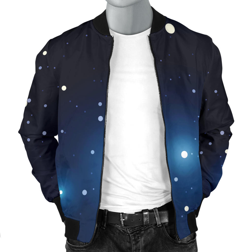 Night sky Pattern Print Design A02 Men Bomber Jacket