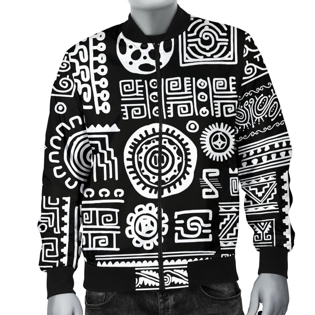 Polynesian Pattern Print Design A02 Men Bomber Jacket