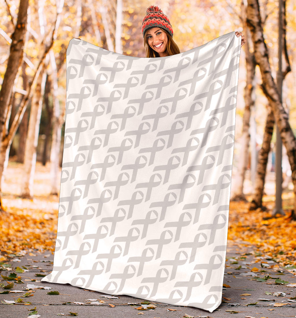 Brain cancer Pattern Print Design 02 Premium Blanket