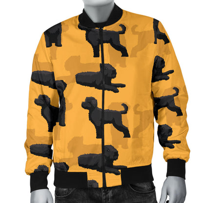 Bouviers des Flandres Pattern Print Design 01 Men Bomber Jacket