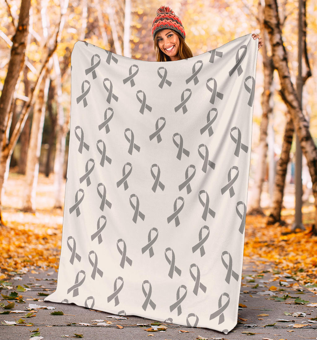 Brain cancer Pattern Print Design 01 Premium Blanket