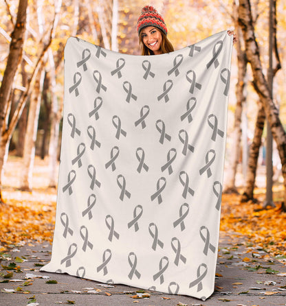 Brain cancer Pattern Print Design 01 Premium Blanket