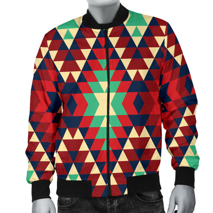 Native Pattern Print Design A07 Men Bomber Jacket