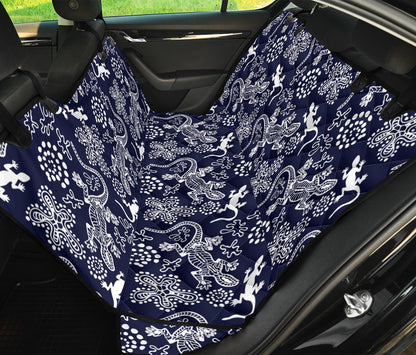 lizard Pattern Print Design 03 Rear Dog Car Seat Cover Hammock