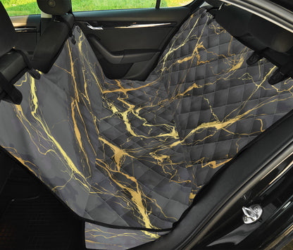 Marble Pattern Print Design 02 Rear Dog Car Seat Cover Hammock