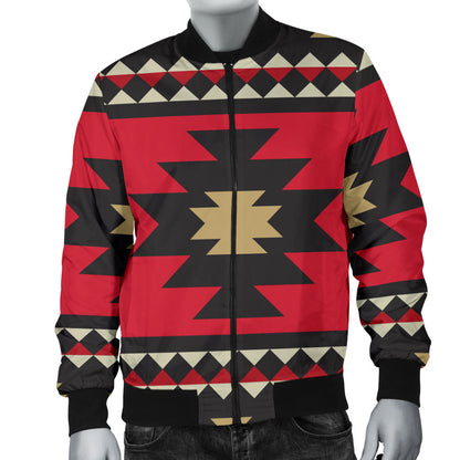 Navajo Pattern Print Design A04 Men Bomber Jacket