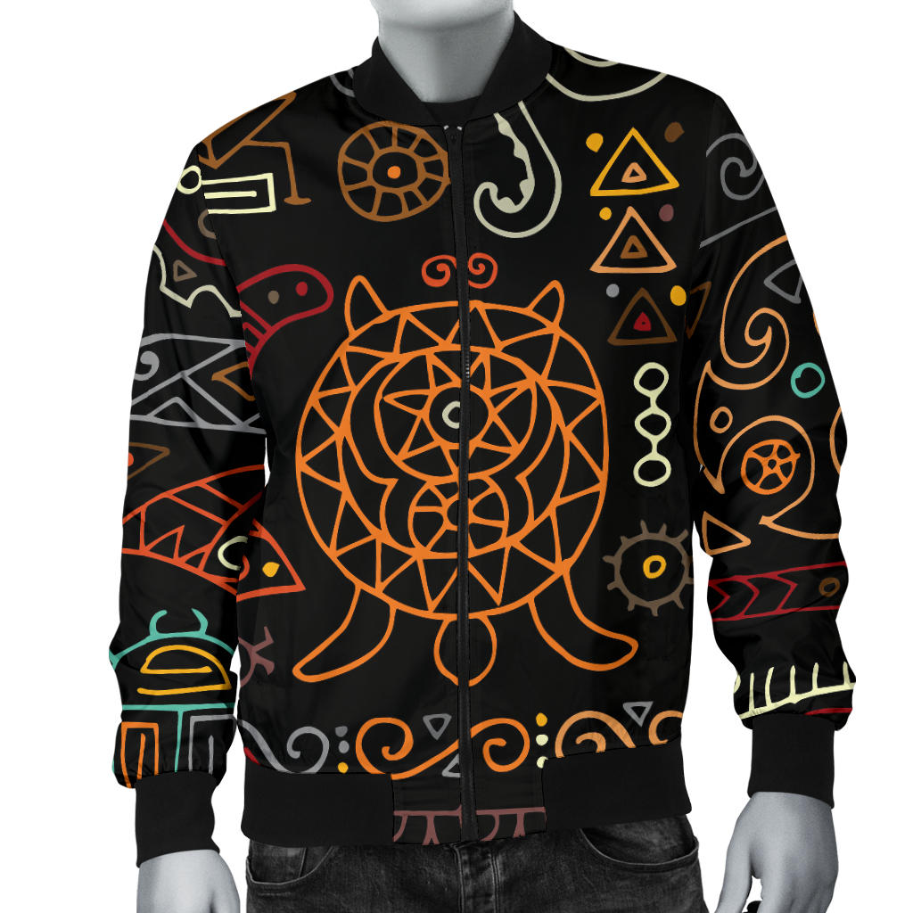 Polynesian Pattern Print Design A04 Men Bomber Jacket