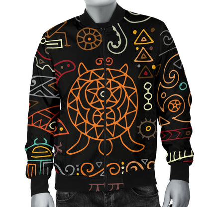 Polynesian Pattern Print Design A04 Men Bomber Jacket