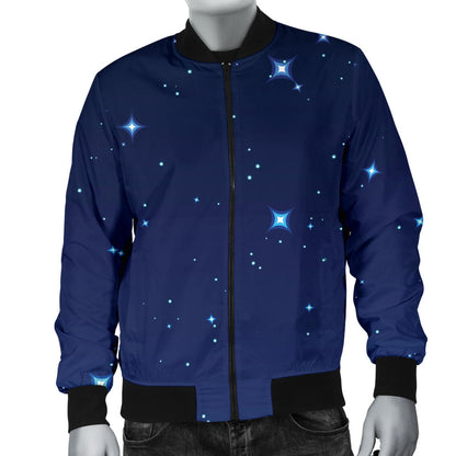 Night sky Pattern Print Design A01 Men Bomber Jacket