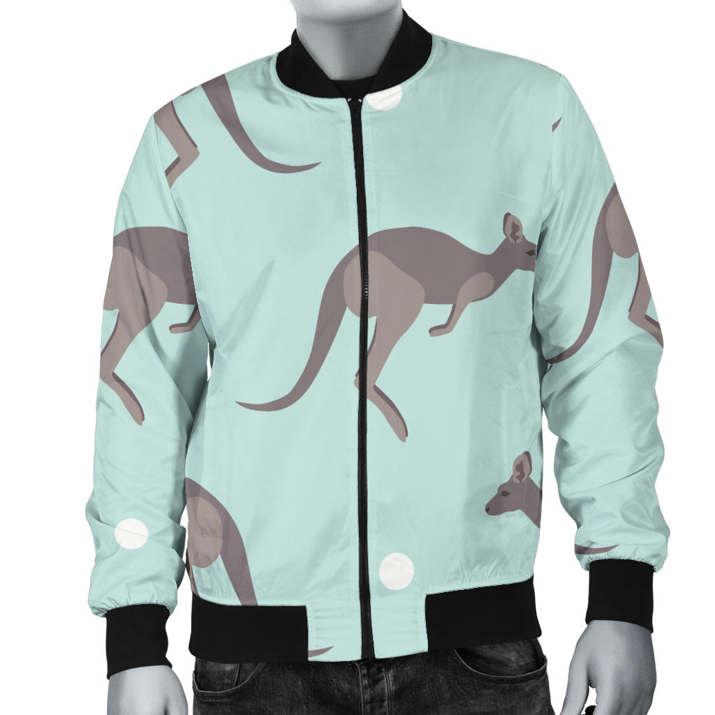Kangaroos Pattern Print Design 04 Men Bomber Jacket