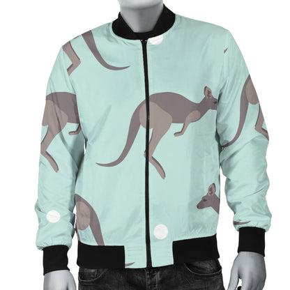 Kangaroos Pattern Print Design 04 Men Bomber Jacket