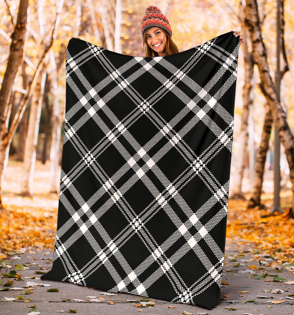Madras Pattern Print Design 03 Premium Blanket