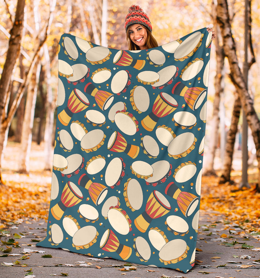 Tambourine Pattern Print Design 01 Premium Blanket