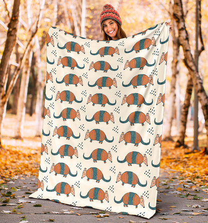 Armadillo Pattern Print Design 01 Premium Blanket