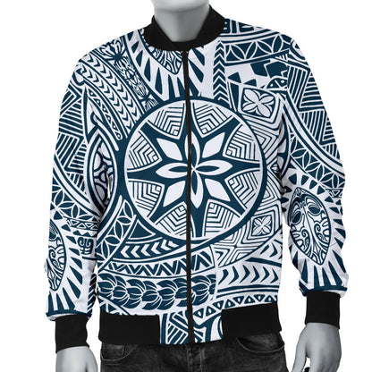 Polynesian Pattern Print Design A03 Men Bomber Jacket