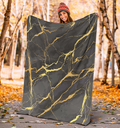 Marble Pattern Print Design 02 Premium Blanket