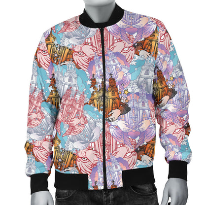 Christian Pattern Print Design 03 Men Bomber Jacket