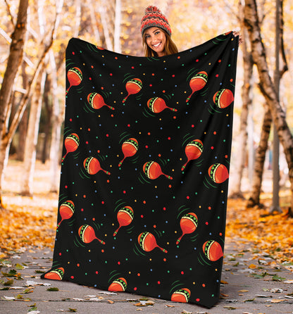 Maracas Pattern Print Design 03 Premium Blanket