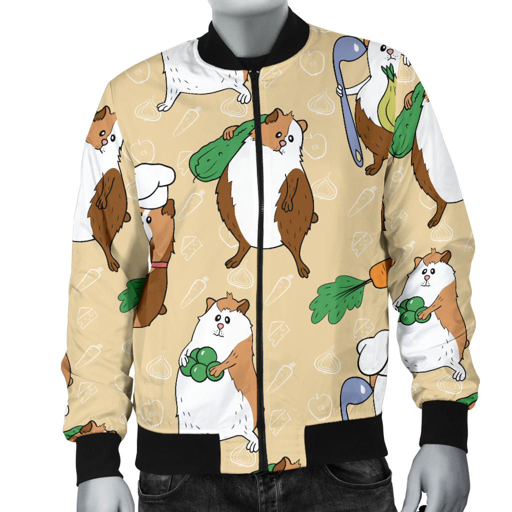 Guinea Pig Pattern Print Design 03 Men Bomber Jacket