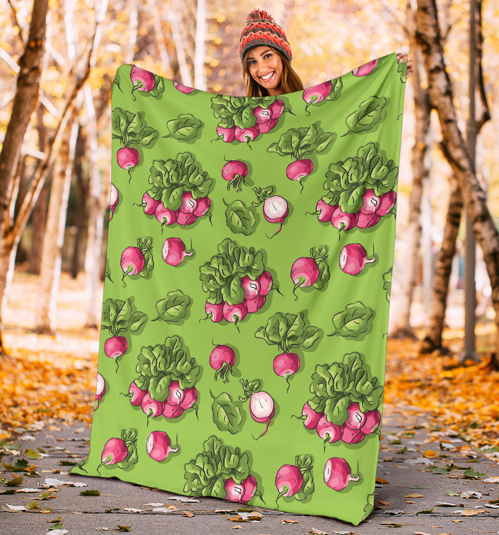 Radish Pattern Print Design A05 Premium Blanket