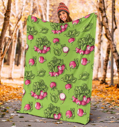 Radish Pattern Print Design A05 Premium Blanket