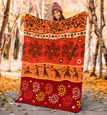 African Pattern Print Design 04 Premium Blanket