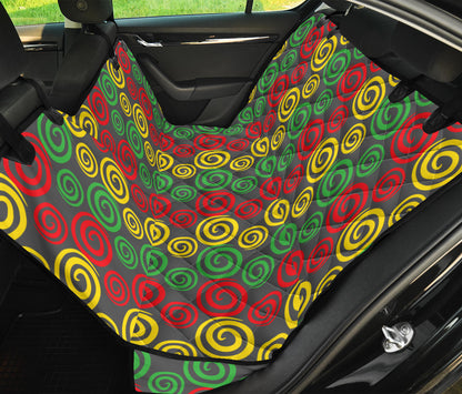 Rastafarian Pattern Print Design A05 Rear Dog Car Seat Cover Hammock