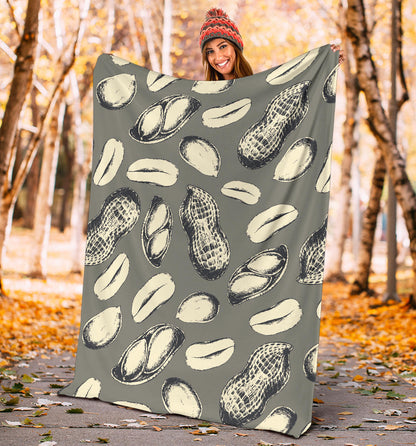 Peanut Pattern Print Design A01 Premium Blanket