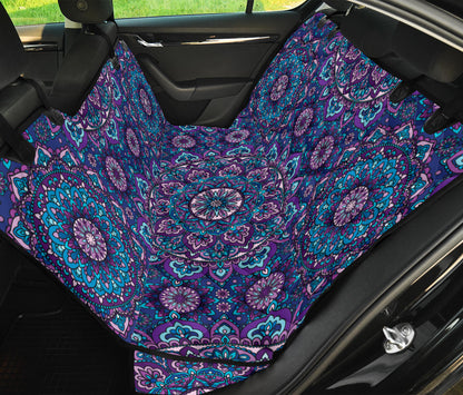 Medallion Pattern Print Design 05 Rear Dog Car Seat Cover Hammock