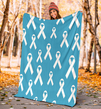 Liver cancer Pattern Print Design 01 Premium Blanket