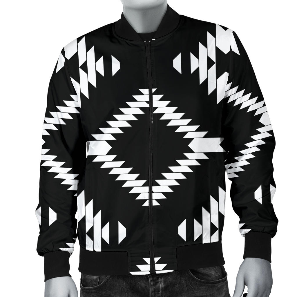 Native Pattern Print Design A04 Men Bomber Jacket