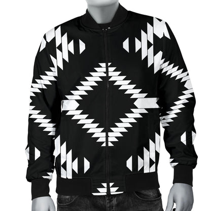 Native Pattern Print Design A04 Men Bomber Jacket