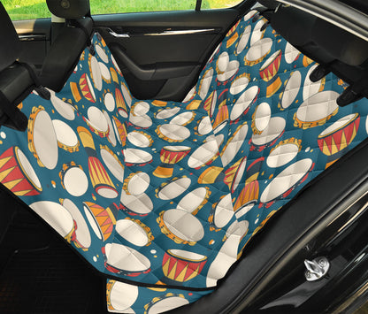 Tambourine Pattern Print Design 01 Rear Dog Car Seat Cover Hammock